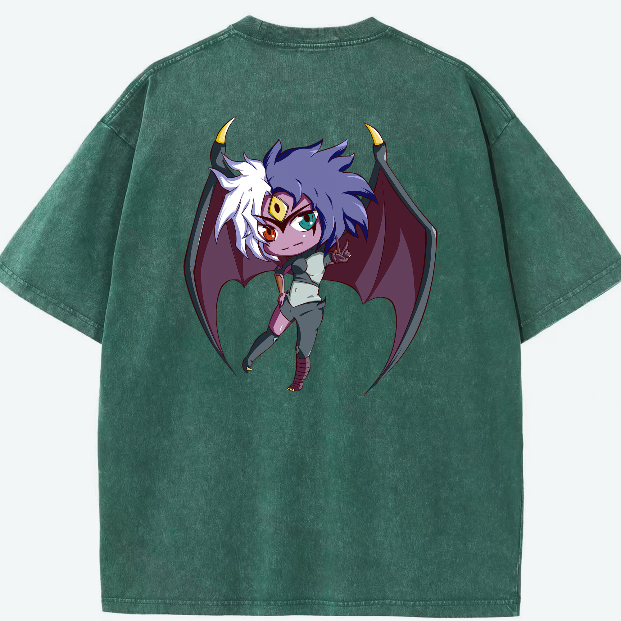 （画像用） 遊☆戯☆王 Yu-Gi-Oh! 綿100% ヴィンテージ風 半袖Tシャツ（背面プリント）